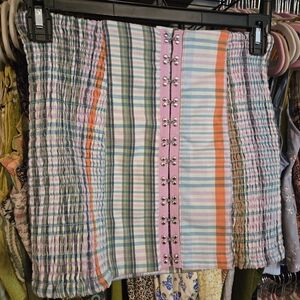 Multicolor Plaid Women's Skirt